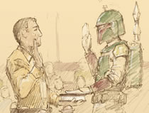 Buenos dias. Soy Boba Fett!